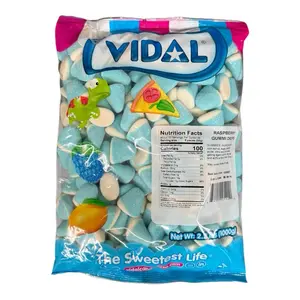 Vidal Raspberry Gummi Drops- 2.2 LB