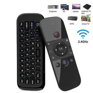 Wireless Air Voice Mouse 2 in 1 2.4G Bluetooth Mini Keyboard Rechargeable IR Learning Remote Control for Smart TV Android TV Box