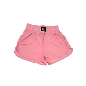 Lulu Mac Light Pink Short Regular Leg Trousers for Everyday Wear