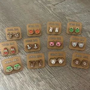 Zodiac Animal Earrings - Chinese New Year - Laser Cut Wood Earrings