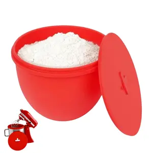 Silicone Liners for KitchenAid 5QT Mixer | Mixer Attachments & Accessories | Bowl Lid with Air Valve | Reusable & Dishwasher Safe