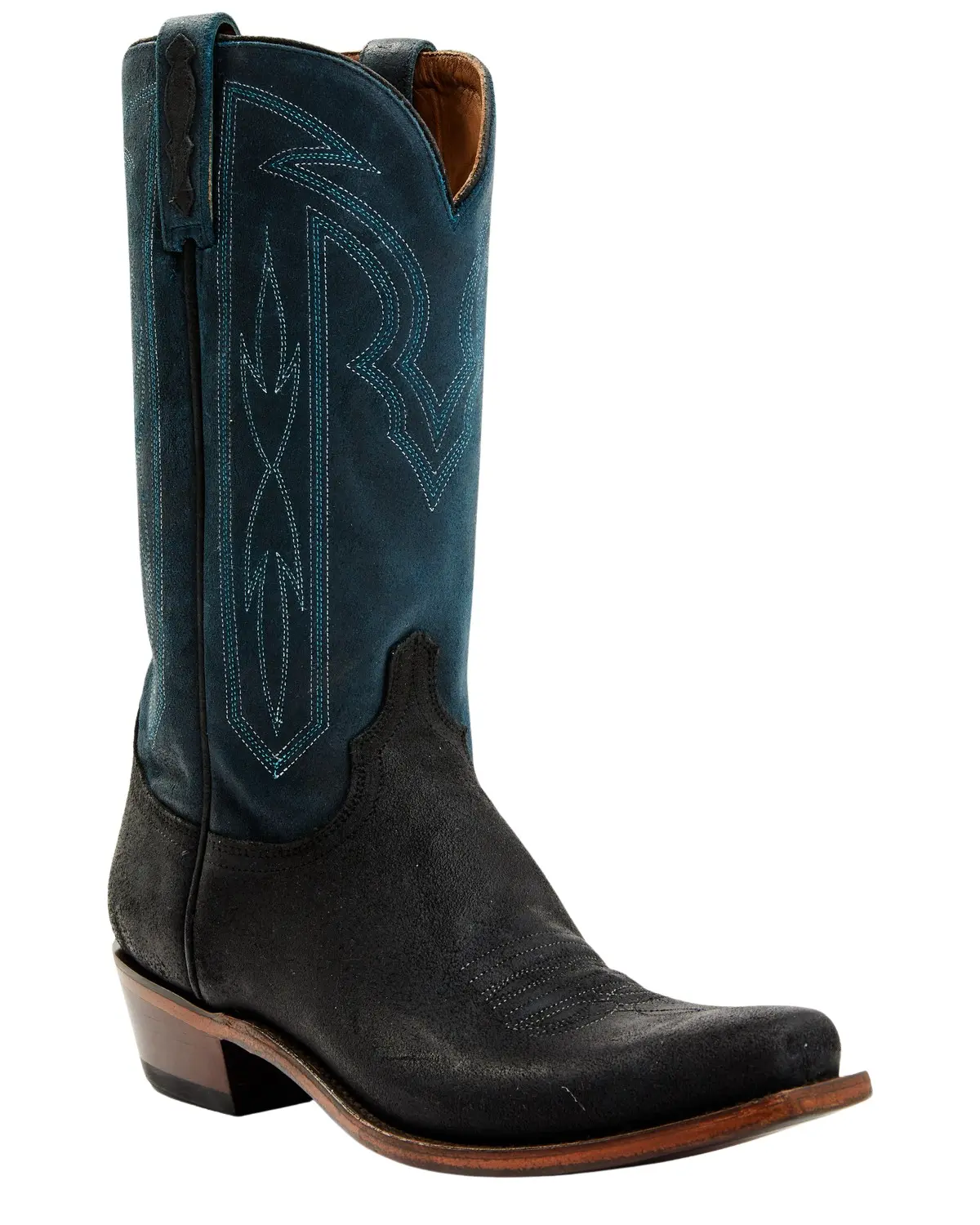 Lucchese Men's Men'S Two-Tone Roughout Western Boot Square Toe - M3435.74