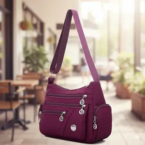 Waterproof Oxford Crossbody Bag for Women - Casual Shoulder Bag, Multi-Functional Tote, Shoulder & Handheld Design, Large Capacity with Multiple Pockets, Anti-Scratch & Tear-Resistant, Commuter & Travel Everyday Bag, Lightweight & Stylish Urban Accessory