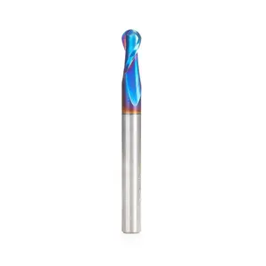 Amana Tool 46426-K SC Spektra Extreme Tool Life Coated Up-Cut Spiral Ball Nose 1/8 R x 1/4 D x 1/2 CH x 1/4 SHK x 2-1/2 Inch Long x 2 Flute Router Bit with High Mirror Finish