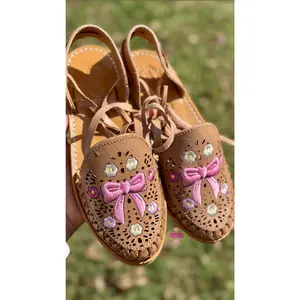 Coquette Tan Mexican Lace Up Sandals