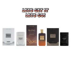 Khadlaj “Let’s Get It, Let’s Go!” Bundle for Unisex (Khadlaj Shiyaaka Snow + Khadlaj Island Vanilla Dunes + Khadlaj Shiyaaka Shadow) | 3 x 3.4 Ounce Eau de Parfum Spray | Fresh – Gourmand – Amber Blend