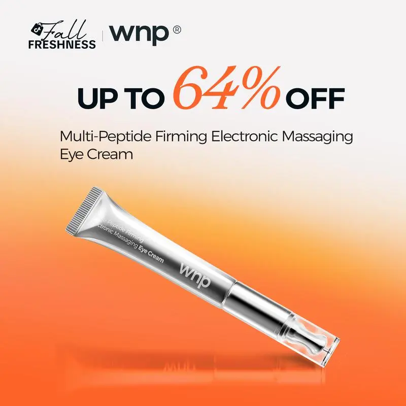 [WNP Official] Electronic Massaging Eye Cream | Built-in vibrating applicator | Helps reduce fine lines and dark circles |  Targets puffiness and eye bags | Firms and lifts | Powered by peptides