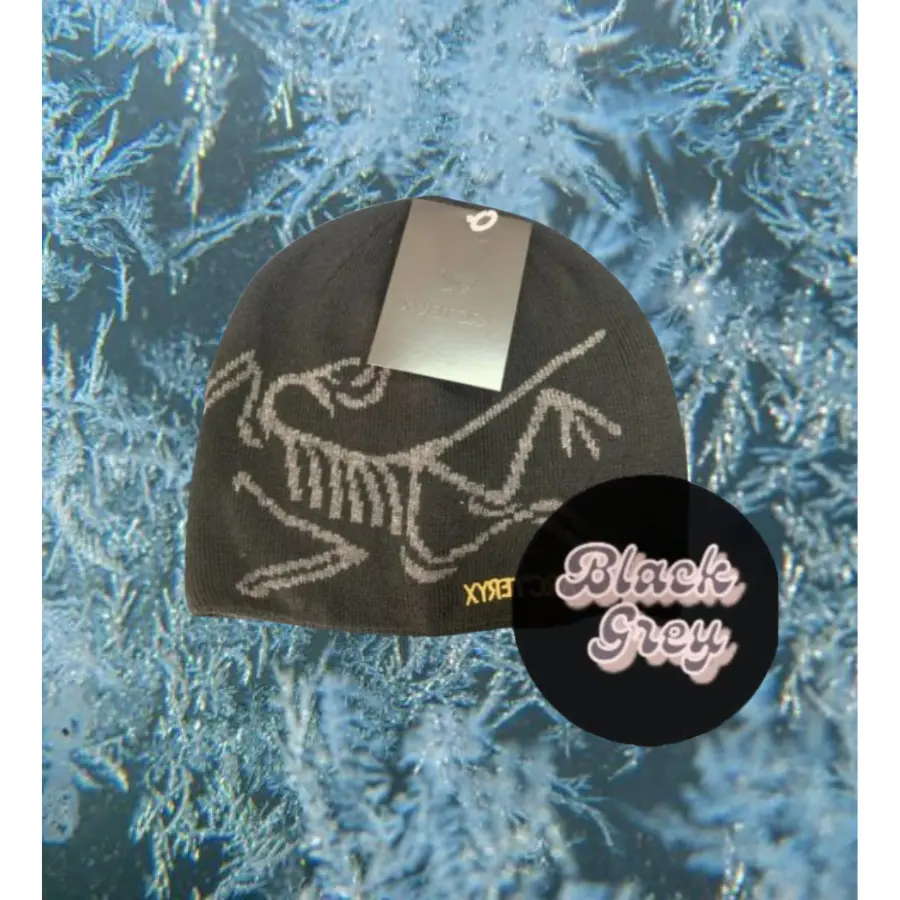 Bird Graphic Knit Beanie Warm Winter Hat Unisex Outdoor Hiking Ski Stretch Skull Cap