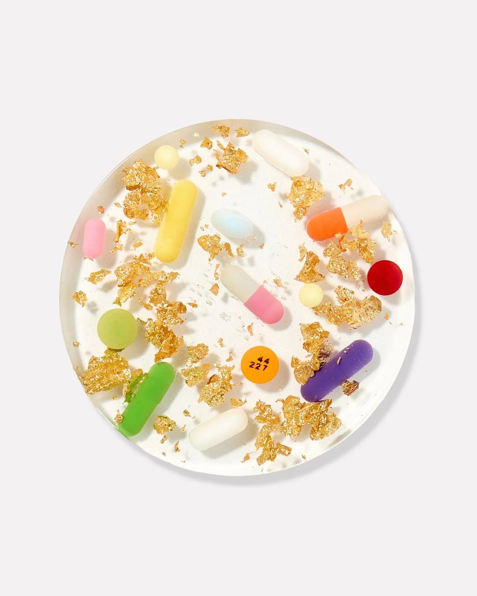 Pills + Gold Coasters