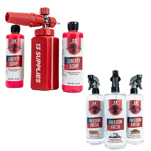 VALOR PACK: COMPLETE TRUCK CARE INSIDE & OUT with 13 Supplies Foam Cannon, Liberty Soap, & Freedom Fresh for Deep Cleaning