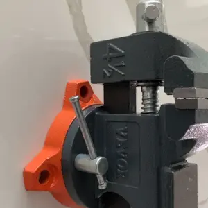 VEVOR Bench Vise, 4.5-inch Jaw Width 5.9-inch Jaw Opening, 360-Degree Swivel Locking Base Multipurpose Vise with Anvil, Heavy Duty Ductile Iron Workbench Vise with Bolts & Nuts, for Drilling