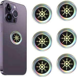 EMF Protection Stickers-Quantum Shield forPhone,Airpods, Fridge, and Laptop -96.43% Less MobileRadiationElectronic Accessories EMFProtectionStickersGold/Silver forDevices Smartphone Cellphone