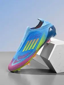 New Unisex Soccer Shoes, Sports Shoes, Ag Long Studs Anti-Slip Training Boots, Outdoor Grass Field Football Cleats, Professional Sporty Low-Top TF Short Studs
