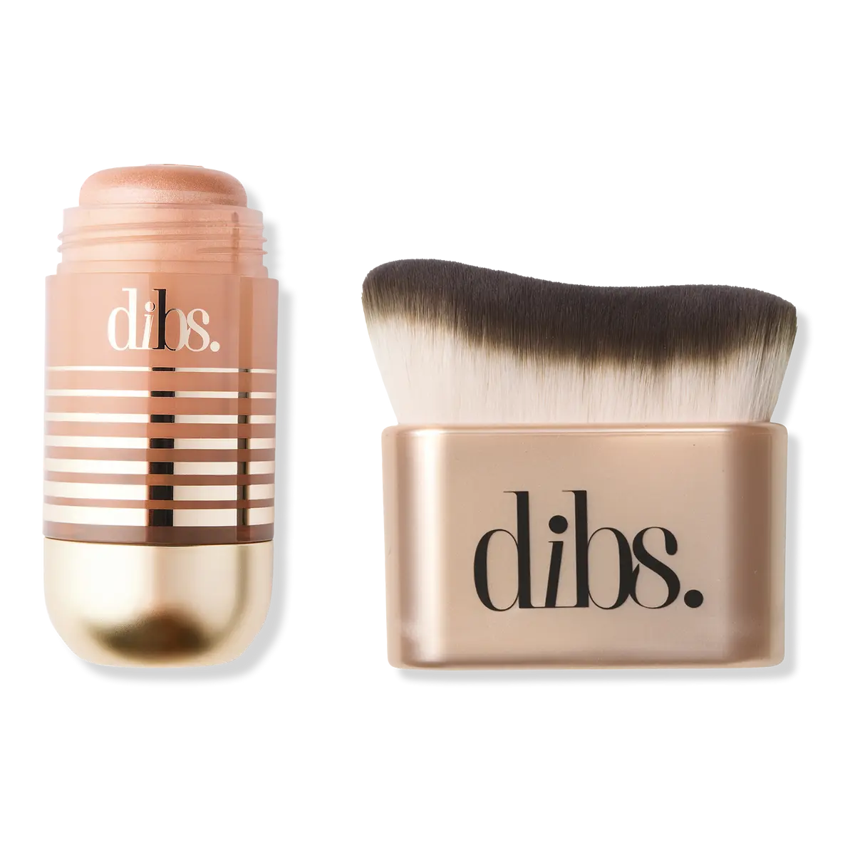 Dibs Beauty Glow Head-To-Toe Highlighter & Body Brush Duo Dibs Beauty Glow Head-To-Toe Highlighter & Body Brush Duo