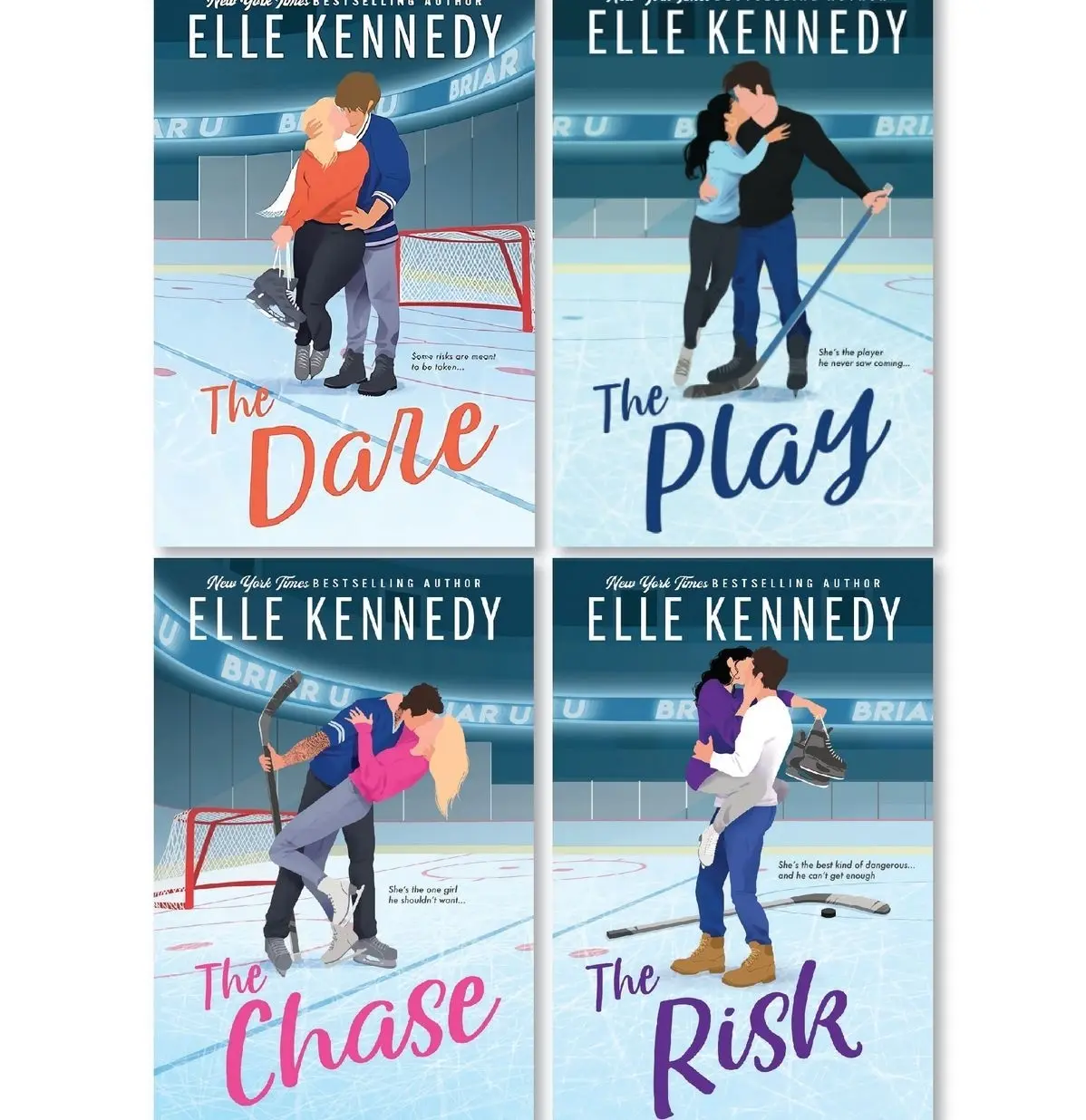 (Full Combo) Briar U Series 4 Book Set by Elle Kennedy Paperback Hockey Romance Collection (Combo)