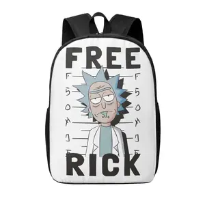 Rick and Morty For Travel Hiking: All Over Print Lightweight Backpack - Anime Rucksack Casual Laptop Backpack Computer Backpack Daily Essentials Camping Daypack Mr. Meeseeks Pickle Rick Gift for Fans