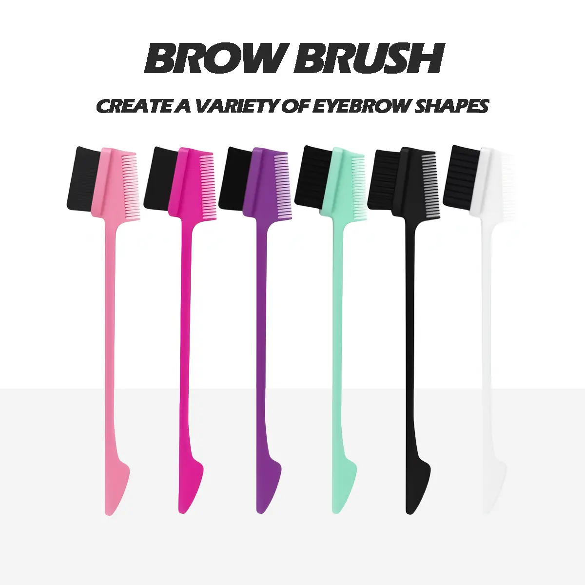 ULTRAFLOWER 3-in-1 Double-Sided Edge Control Brush for Women and Girls - Professional Styling Tool for Slicking Baby Hair and Bangs, Hair Care Tool