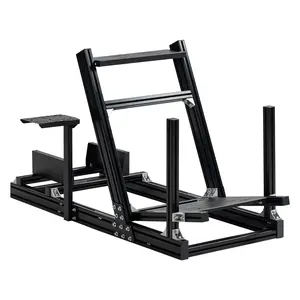 Supllueer 4080 Aluminum Racing Simulator Cockpit Professional Grade fit for Logitech GPRO,G29,G920,G923,Thrustmaster T300,Fanatec, Aluminum Steering Wheel Stand No Seat Steering Wheel Pedal Shifter