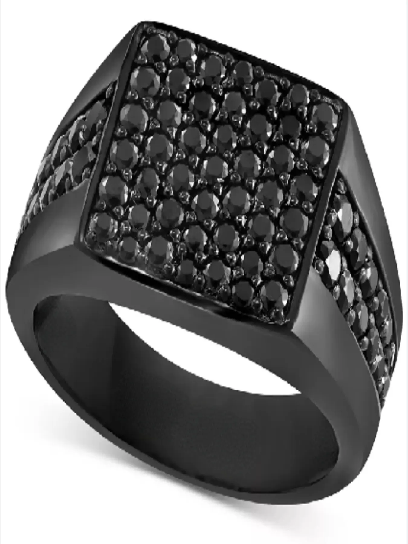 Men's Fashion Black Ring, Vintage Dark Style Rhinestone Decorated, Costume Jewelry Rings, Perfect for Valentine's Day, Wedding, Anniversary Gifts, Dark Aesthetic Rings, Vintage Rings Jewelry