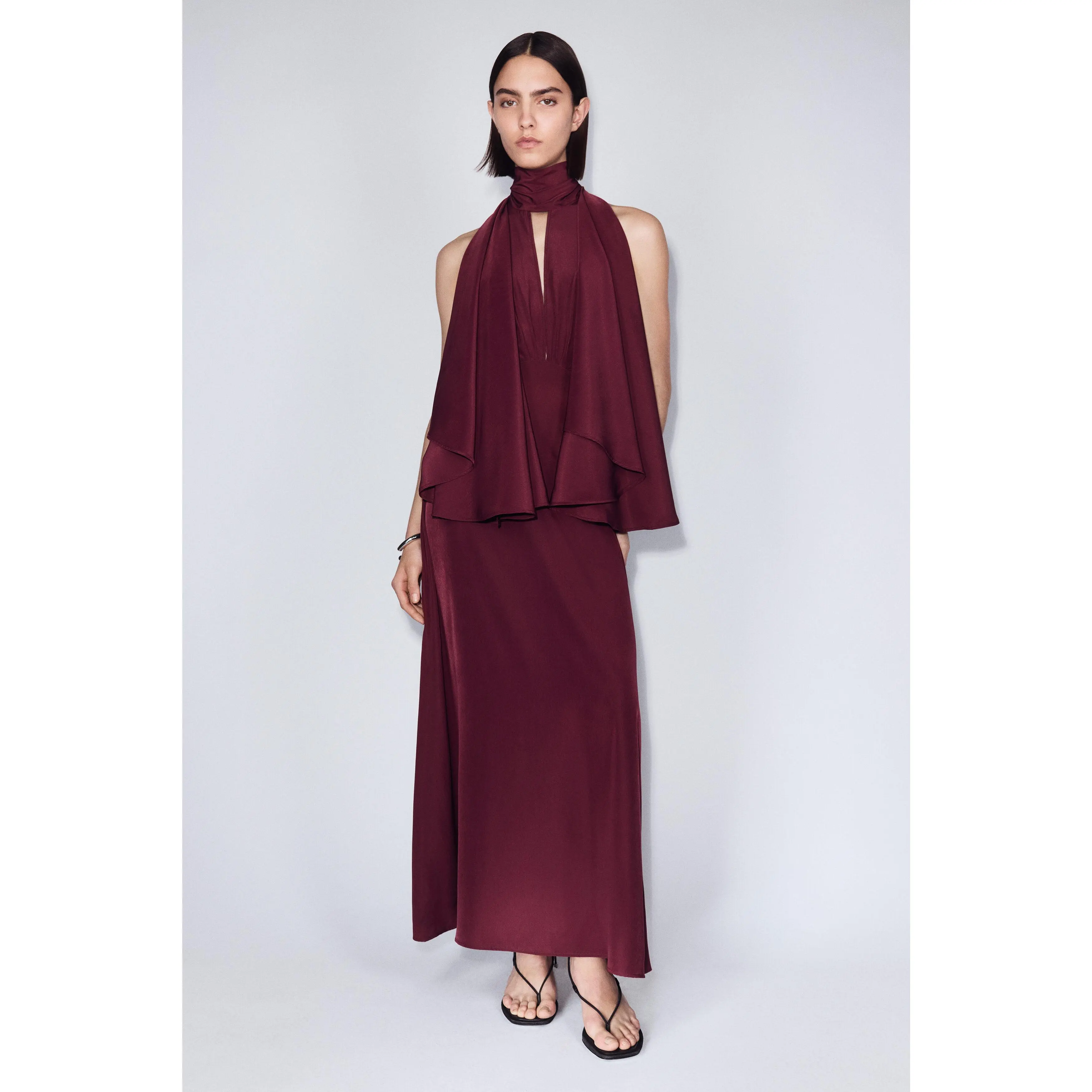 H&M Cape-sleeved kaftan dress