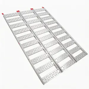 Tri-Fold Aluminum Loading Ramp – Heavy Duty Portable Ramp for Pickup Trucks, ATVs & Lawn Equipment