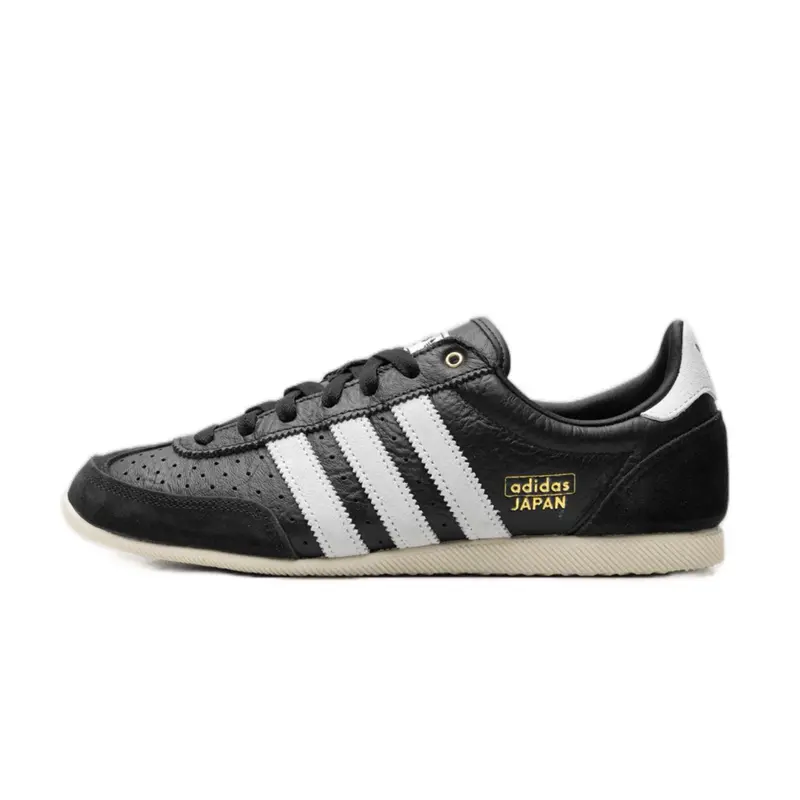 Adidas Japan Black-White Women’s Daily Casual Fashion Walking Sneakers, Comfortable Sports Footwear Shoes, Athletic Sneaker Footwear, Casual Athletic Sneaker