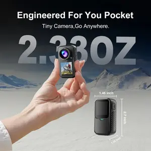 WiFi Action Cam | Dual Touch Screens, 98FT Waterproof, 5X Zoom EIS Anti-Shake Stabilizer, Ultra Compact
