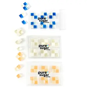 CANDY CUBES 3-PACK BUNDLE - PIE FLAVORS! Blueberry Pie, Coconut Cream Pie, Peach Pie - 3 packs, 24 candy cubes each