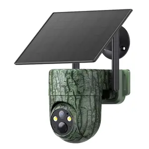 4G LTE Wireless Solar Powered Security Camera CB84S – 2K HDVideo 360°View, NoWiFi, Remote APP Controlled, Motion Activated, Night Vision, Outdoor, PIR Motion Detection, Data refill is required for Unlimited 4G data usage