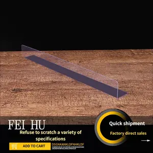 Magnetic L-Type PVC Shelf Divider, Transparent Plastic Store Organizer, Supermarket Display Panel, Convenient Shop Separation Board