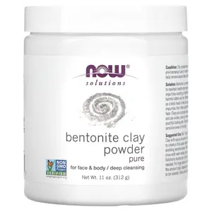 NOW Foods Solutions, Bentonite Clay Powder, Pure, 11 oz (312 g)