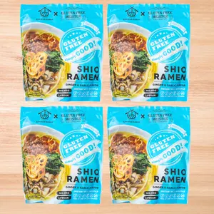 Kenchan Gluten Free Ginger Garlic Shio Ramen (4 pack)
