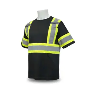 Black Short Sleeve Safety Shirt