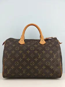 Pre-owned Monogram coated canvas Clutches & Wristlets Louis Vuitton Speedy 30 Monogram Canvas Handbag【CT3147】