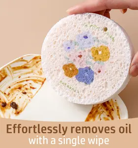 CloudMades Cute & Eco-Friendly Flower Sponges – Super Absorbent, Foamy, Cleans Dishes, Shoes & Toilets