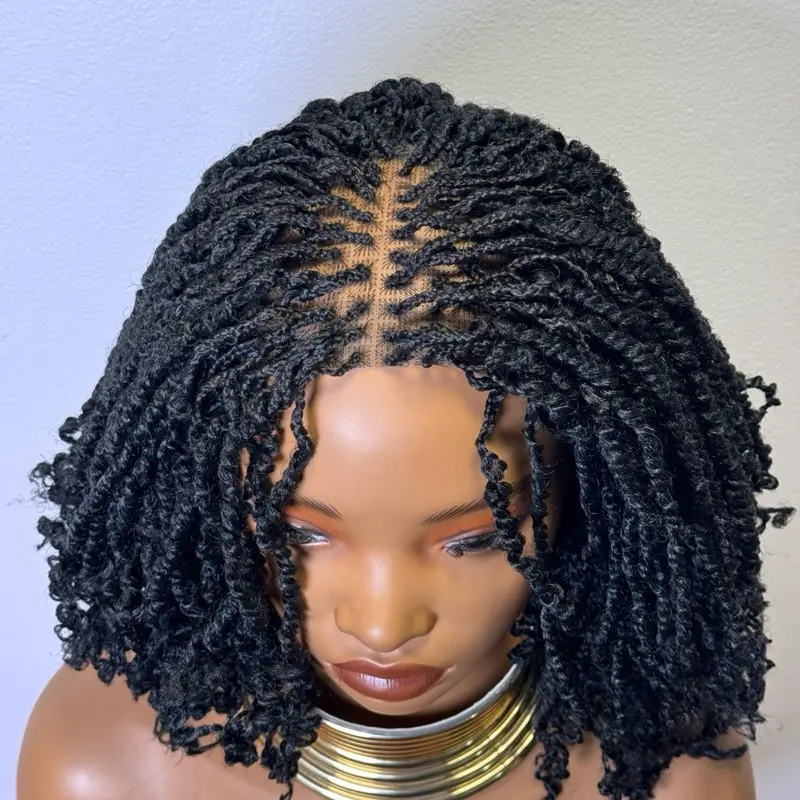 Jessbeline Braided Wig short wig with Lace frontal for Women