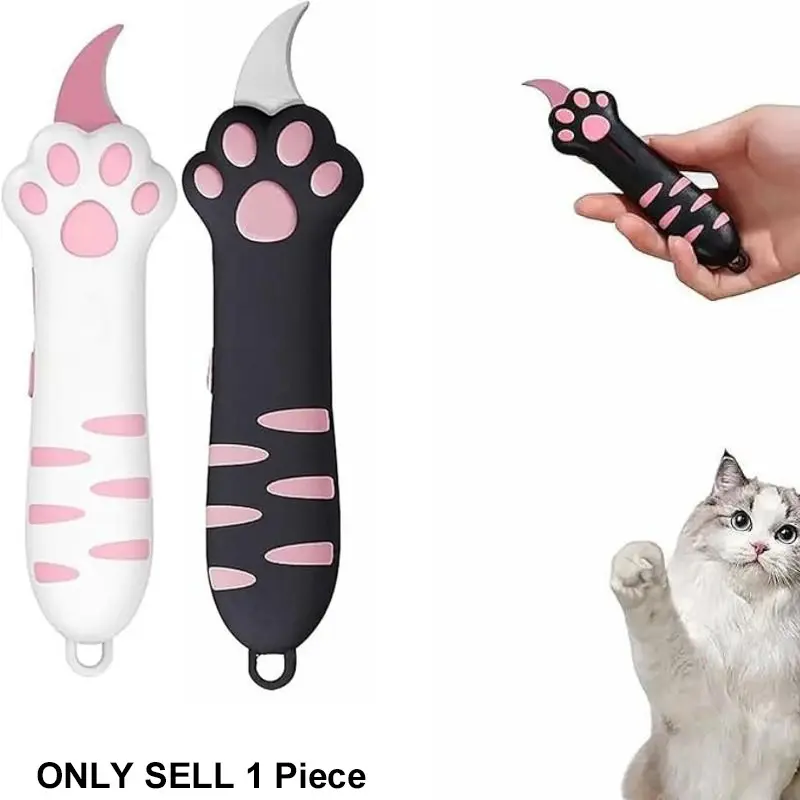Cute Cat Paw Letter Opener Envelope, Portable Mini Unboxing Tool, Stylish Cat Design Multi-Purpose Parcel Cutter for Home Use