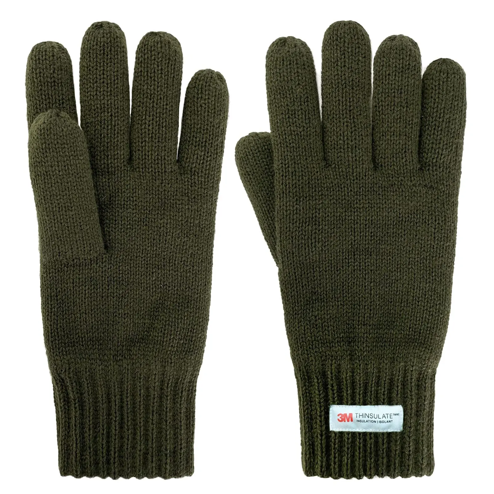 Evridwear Winter Knit Warm Gloves with 3M Thinsulate Thermal Insulated Lining for Men Fleece Soft