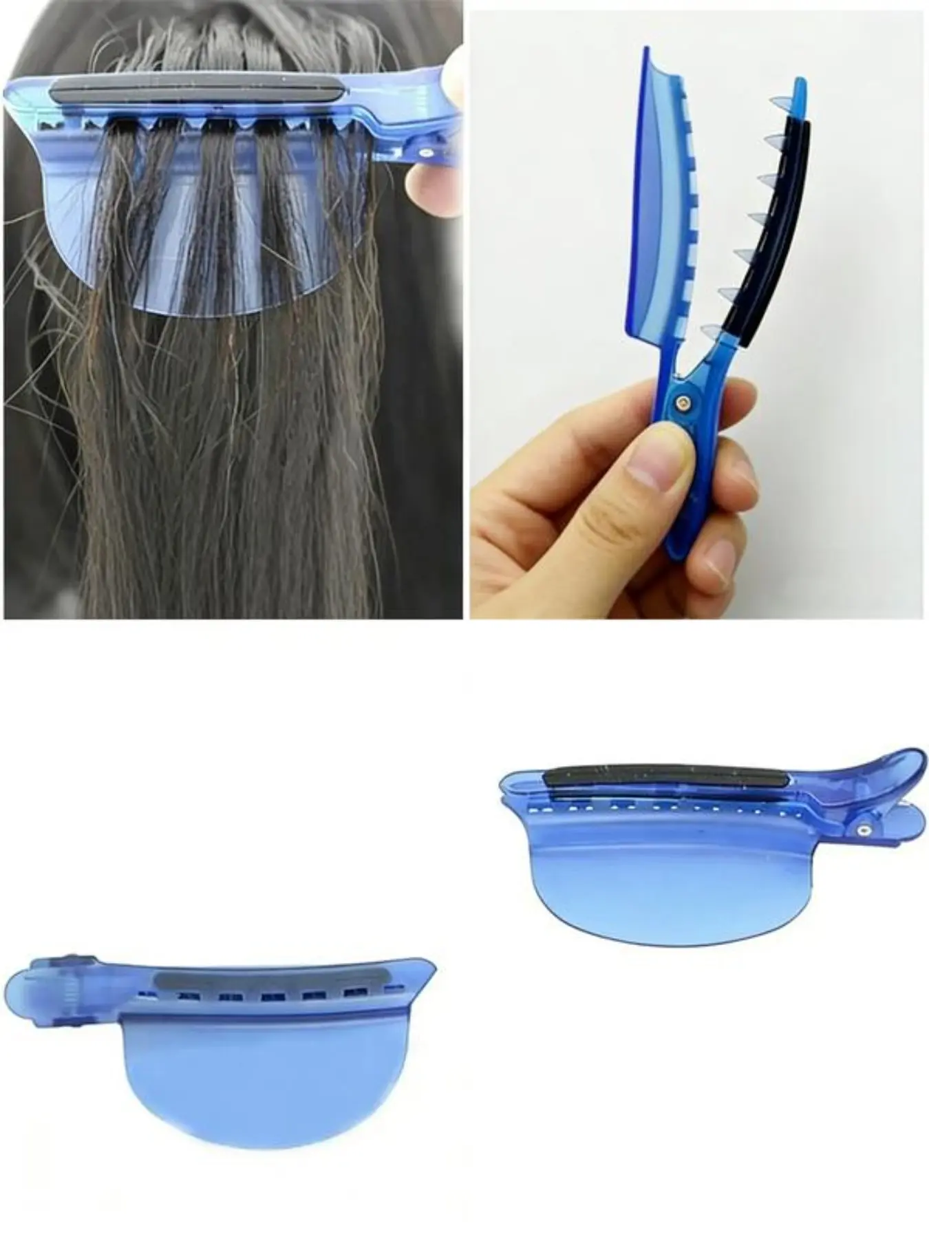 Professional Salon Duckbill Hair Clips, Non-Slip Sectioning Clips for Hair Extensions, Coloring, Perm, Styling Tools for All Hair Types, Adjustable Clips