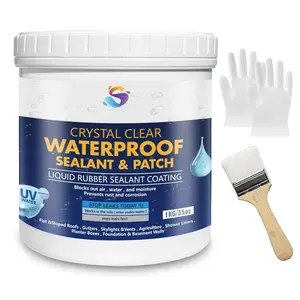Invisible  Sealant Transparent Coating 16oz Leak Repair Clear Coating,  Agent for Indoor, Outdoor Walls, Bathroom, Kitchen, Garden Leak Liquid Sealant