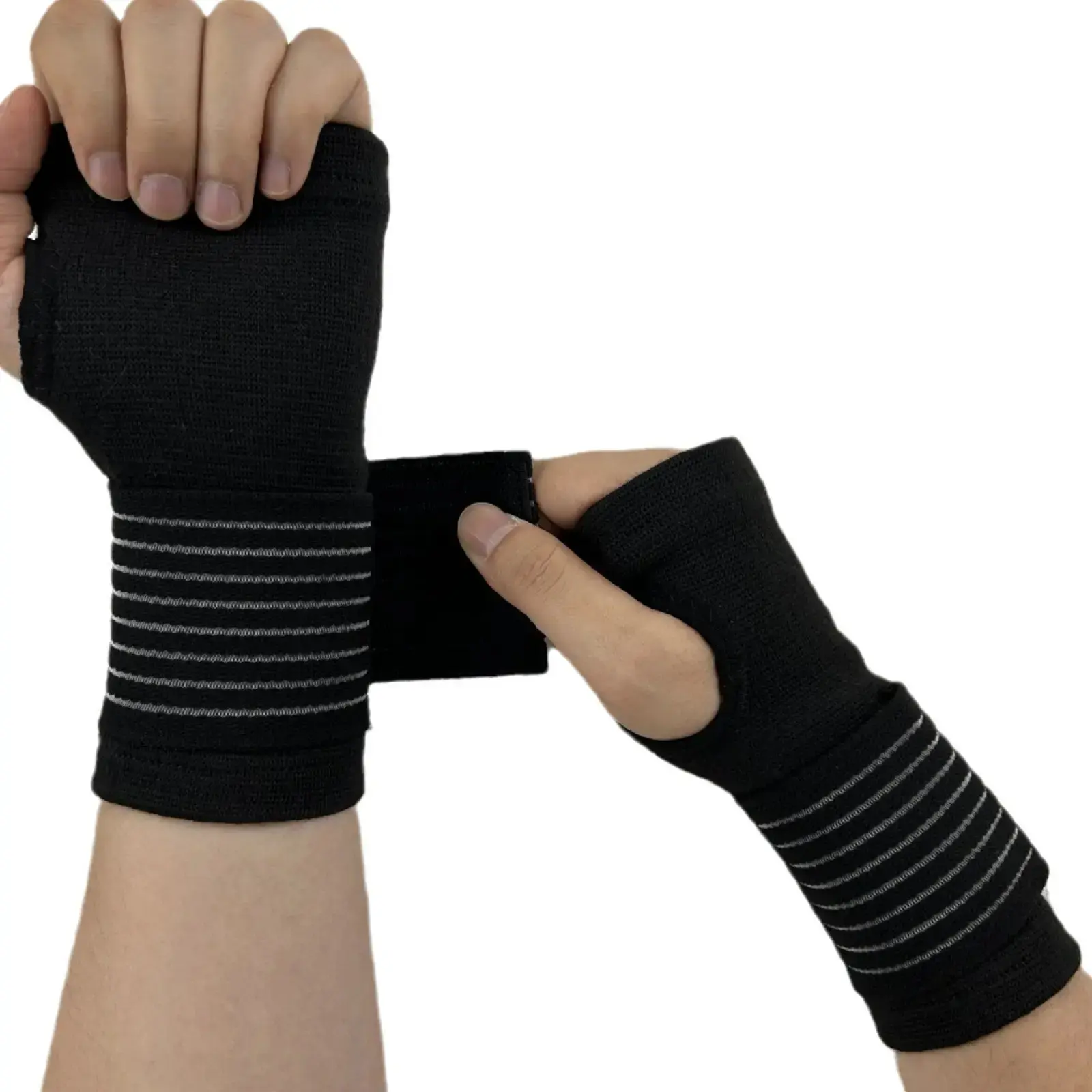 2 Pack Wrist Support Brace, Adjustable Compression Bandage For Carpal Tunnel Arthritis Tendonitis Daily Use Sports And Health Care