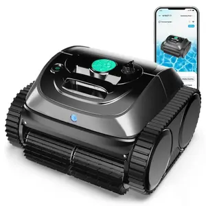 【2026 Upgrade】WYBOT C1 Cordless Robotic Pool Vacuum for Inground Pools, Above Ground Pool Cleaner 4-in-1 Wall & Waterline Cleaning Up to 1,614sq.ft, 150mins Smart Navigation, App Support,Free Handheld Pool Cleaner Included