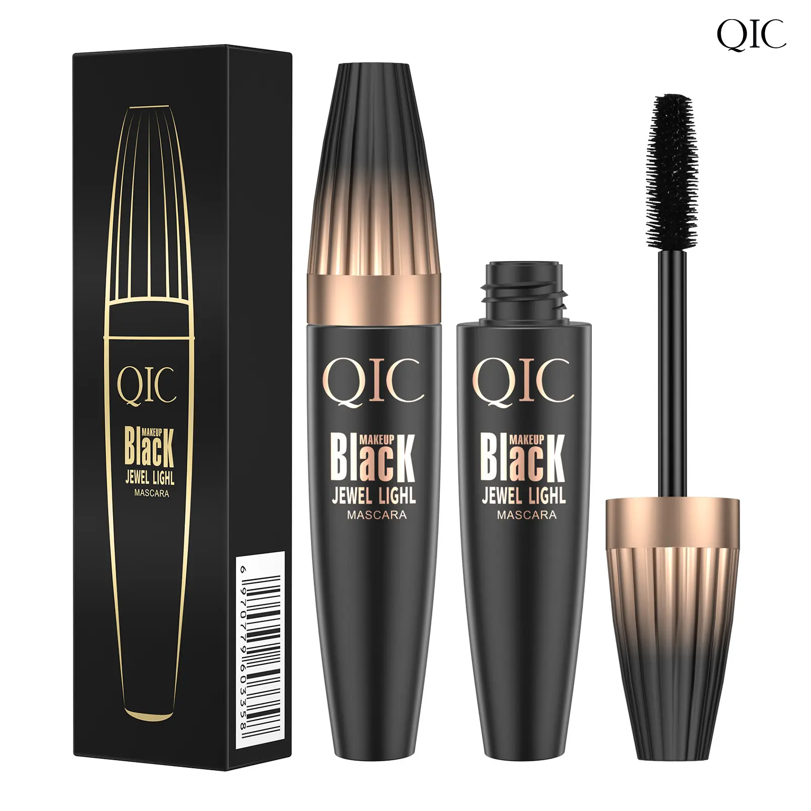 QIC Volumizing 4D MascaraPrimerLengthening, Volumizing, Curling, Smudge-Proof, Waterproof Makeup