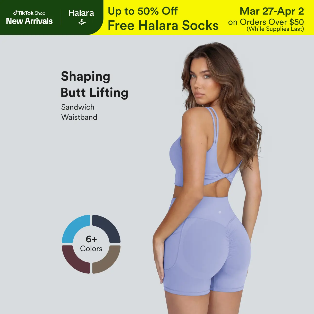 【Creator’s Pick】Halara UltraSculpt High Waisted Scrunch Butt Lifting Tummy Control Pocket Shaping Workout Biker Shorts 5"/7"#TikTokShopSpringGlowUp
