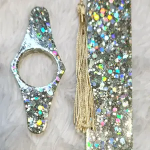 Holographic Glitter Bookmarks and Page Holders Handcrafted Resin Bookworm Gift with Tassel Sparkle Accessories