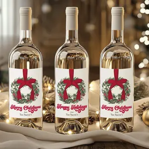 Christmas Wine Labels
