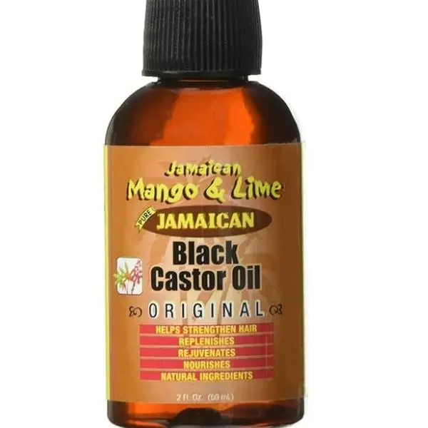 Jamaican Mango & Lime Original Black Castor Oil, Moisturizing Scalp Care Treatment for Thicker Growth & Damage Repair, For Locs, Braids & Textured Styles, 2 fl oz, Dry Scalp, Scalp Care Routine