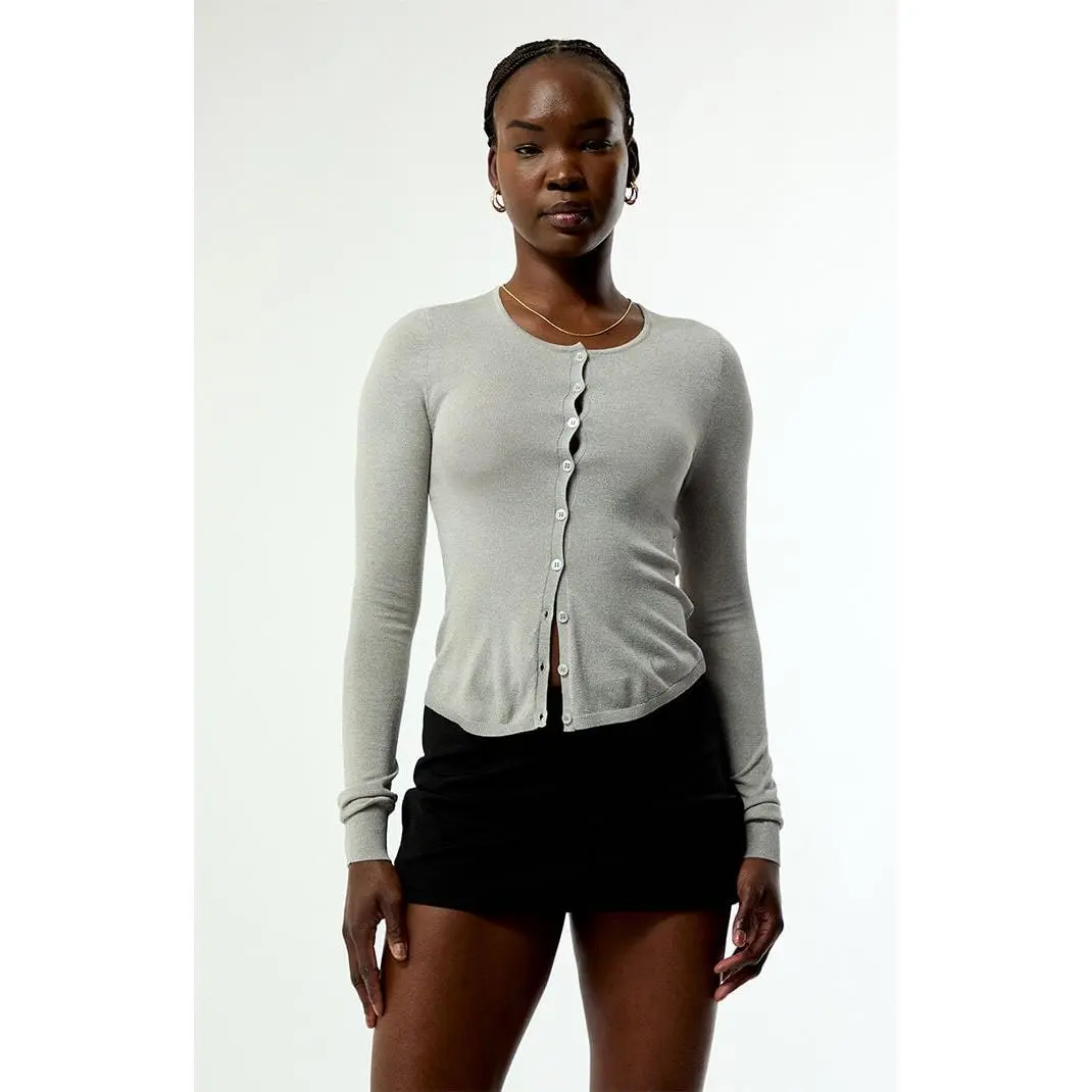 WEWOREWHAT Women's Fitted Button Down Cardigan
