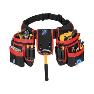 Magnetic Multi-Pocket Adjustable Tool Belt, Multi-Functional Repair Tool Pouch, Tool Bag Organizer, Tool Pockets, Convenient Tool Pockets