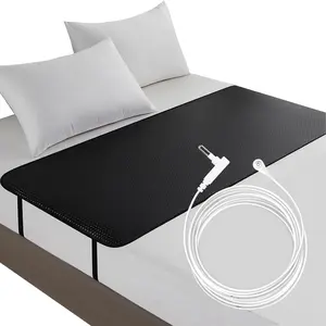 Grounding Mat for Bed Improved Sleep Feet Breathable Grounding PU Mat Muscle Relaxation & Stress Earth Mats Bedding Pad (71''X28'')